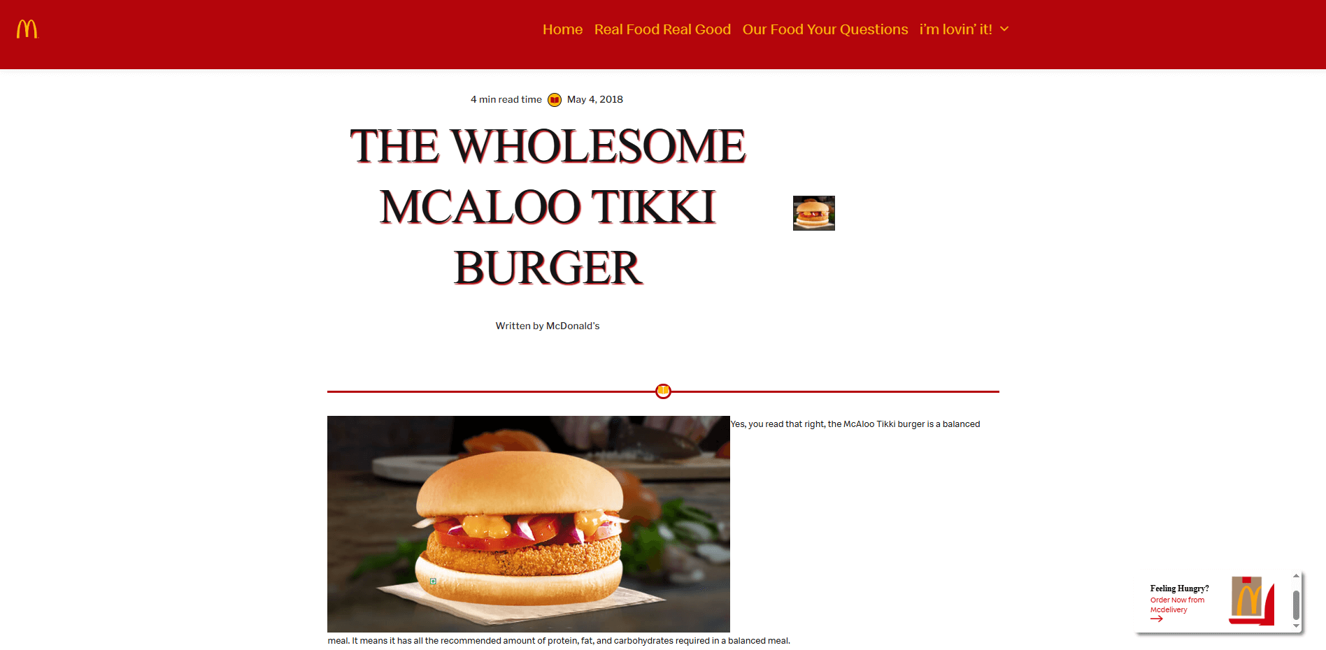 exemple de segmentation géographique Mac Donald's
