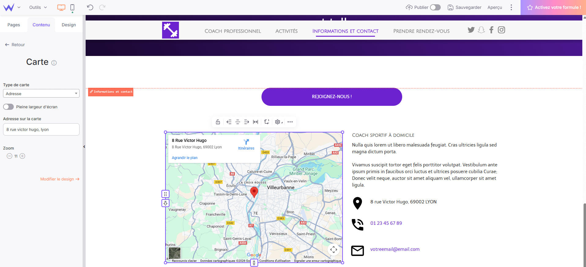 carte de localisation carte interactive