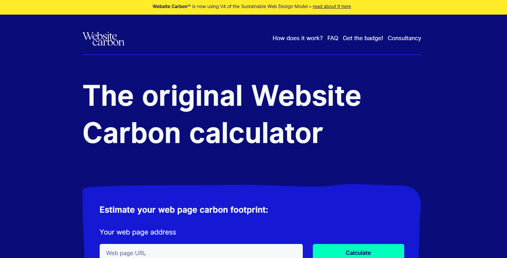 outil impact carbone Website Carbon Calculator