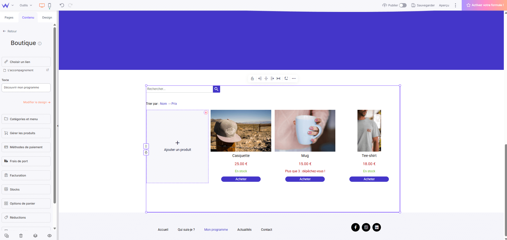 boutique en ligne campagne électorale