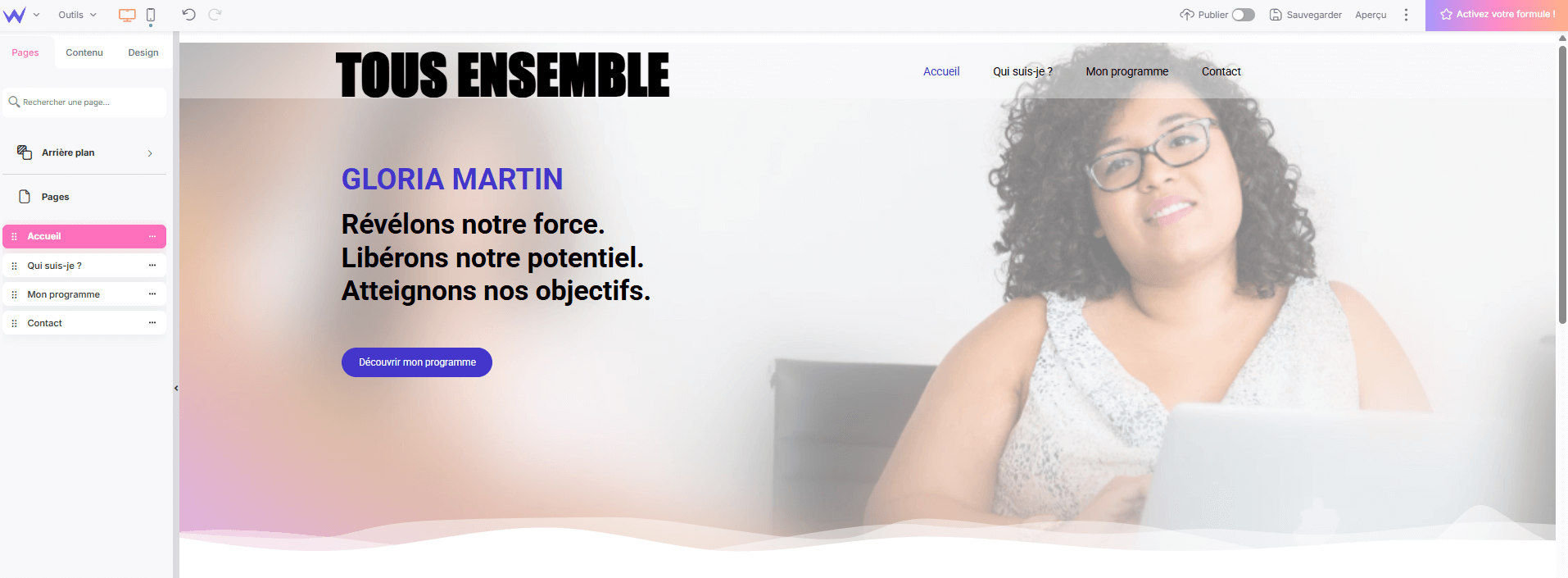 créer un site pour une campagne électorale