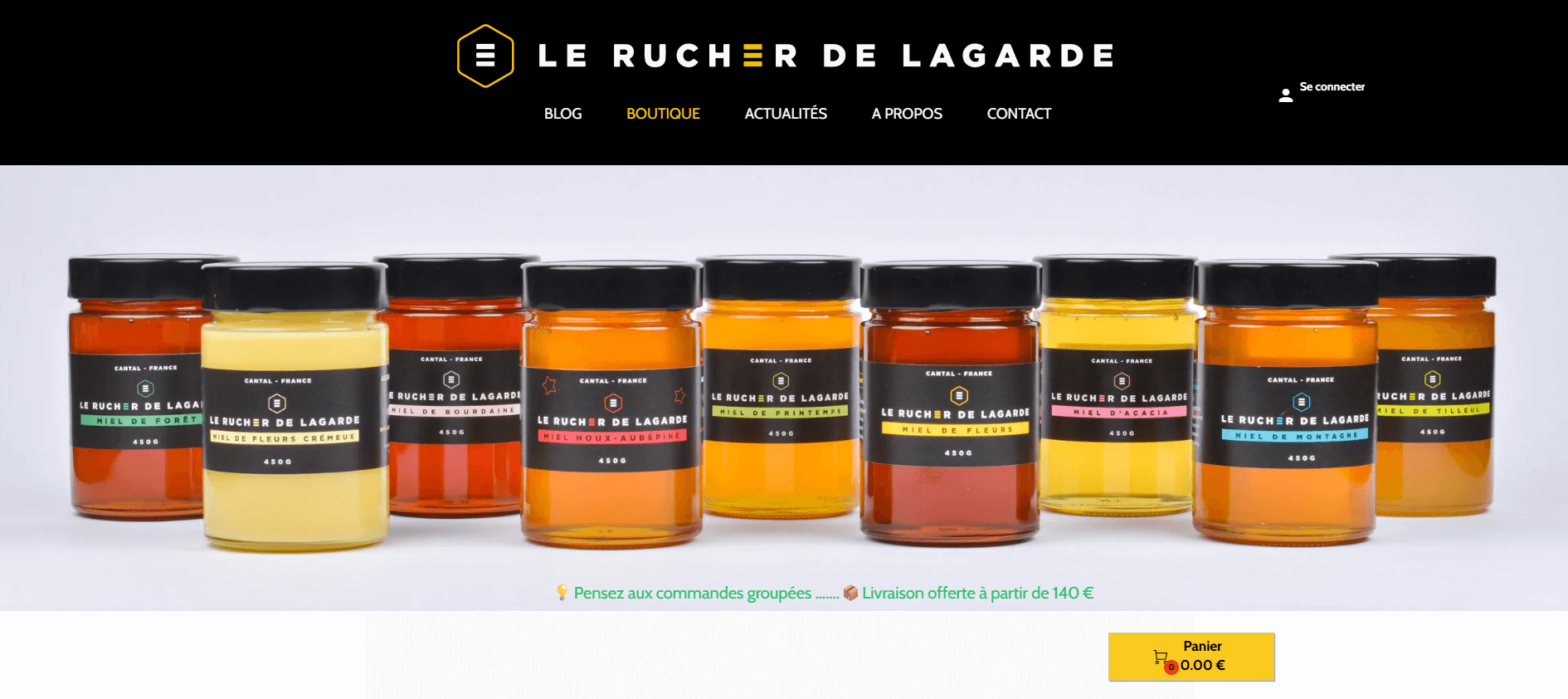 eshop produits de la ruche