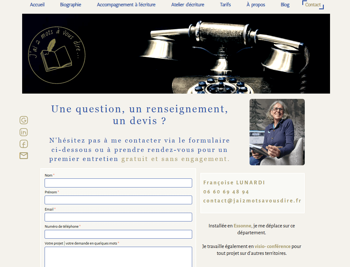 formulaire de contact