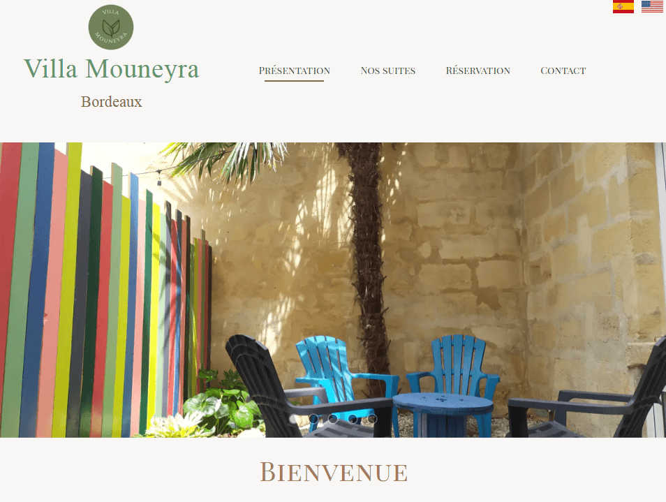 photos immersives site minimaliste