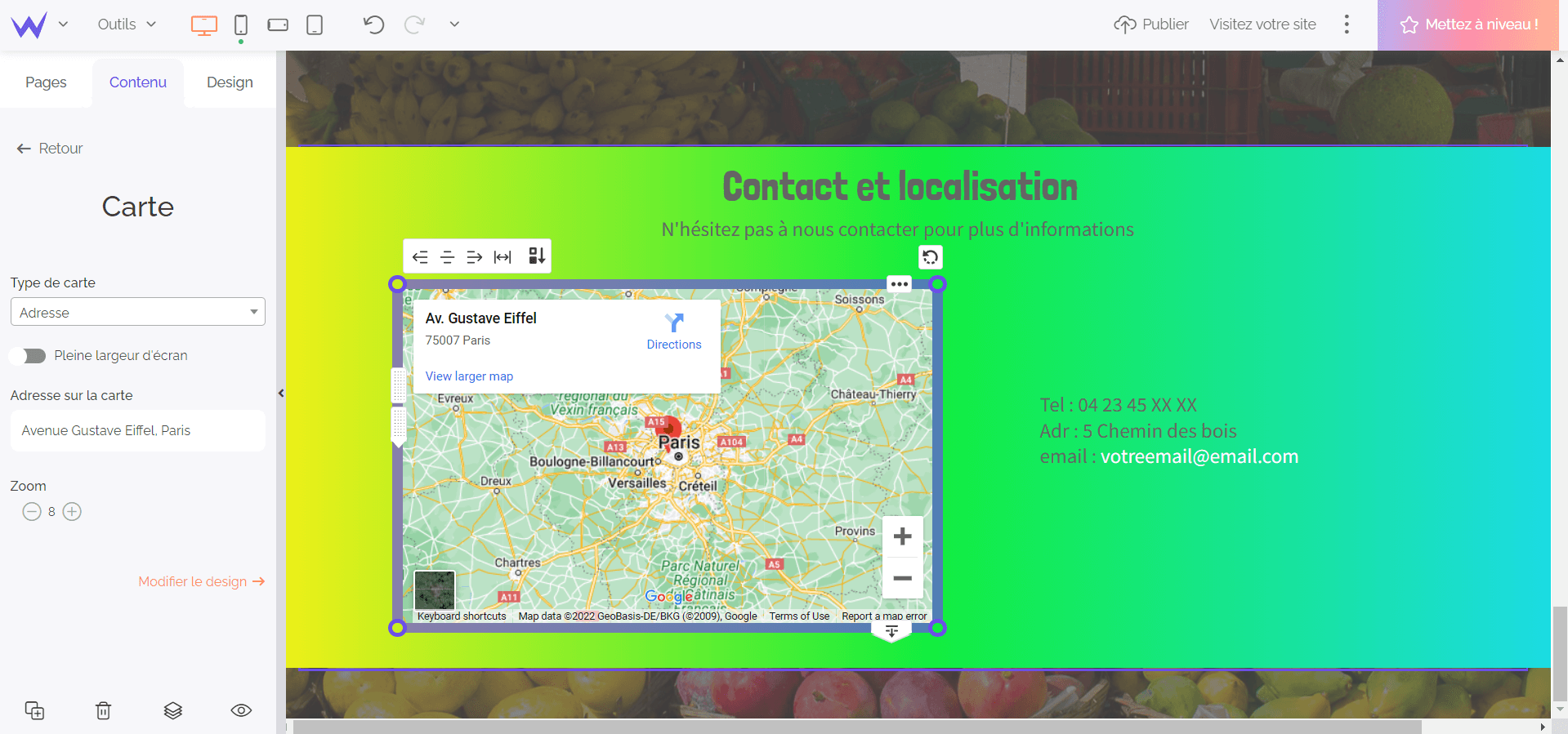 carte de localisation