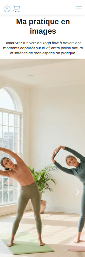 site web responsive yoga