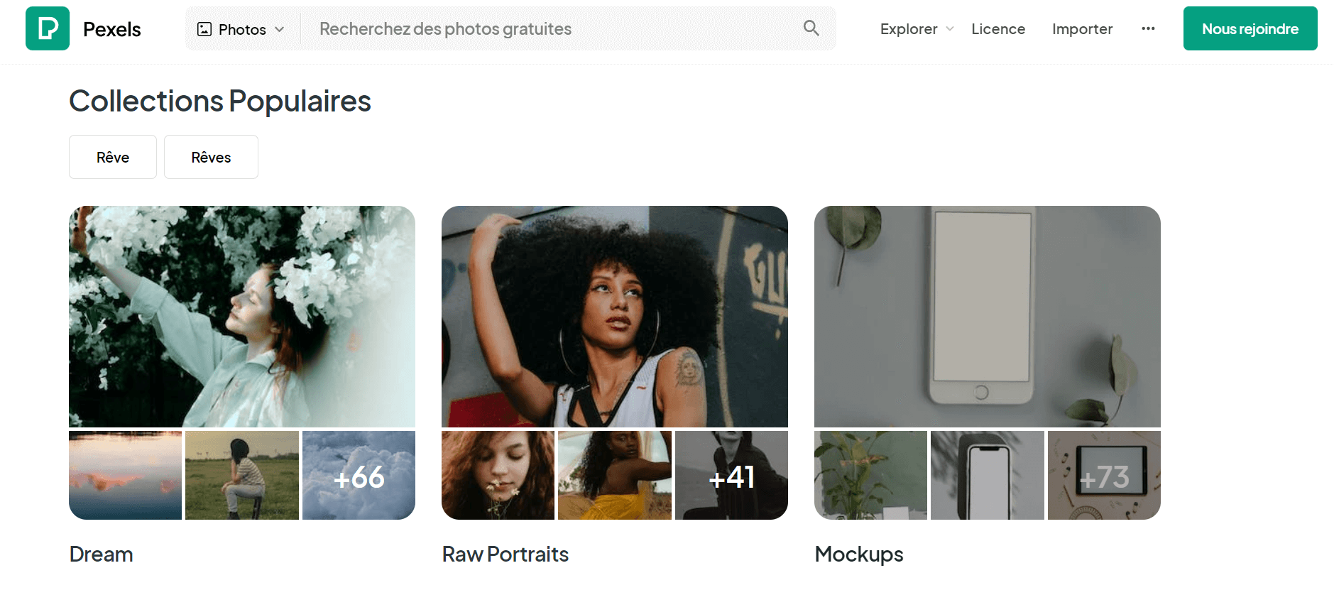 Meilleurs sites de photos gratuites : Pexels