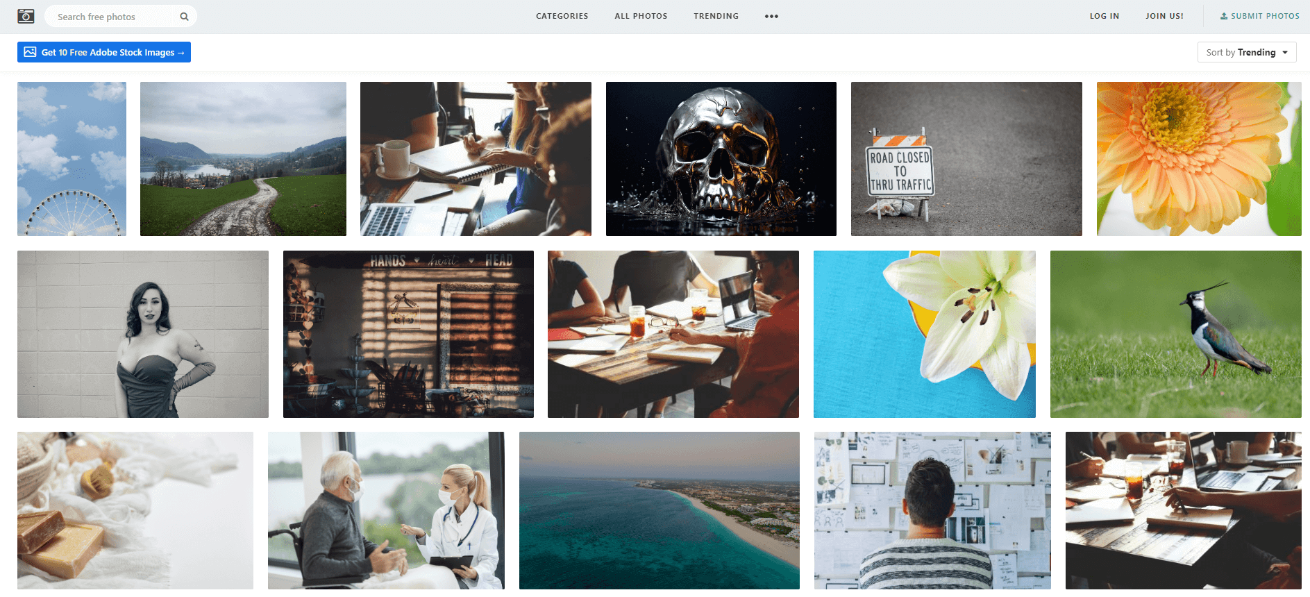 Meilleurs sites de photos gratuites : StockSnap.io