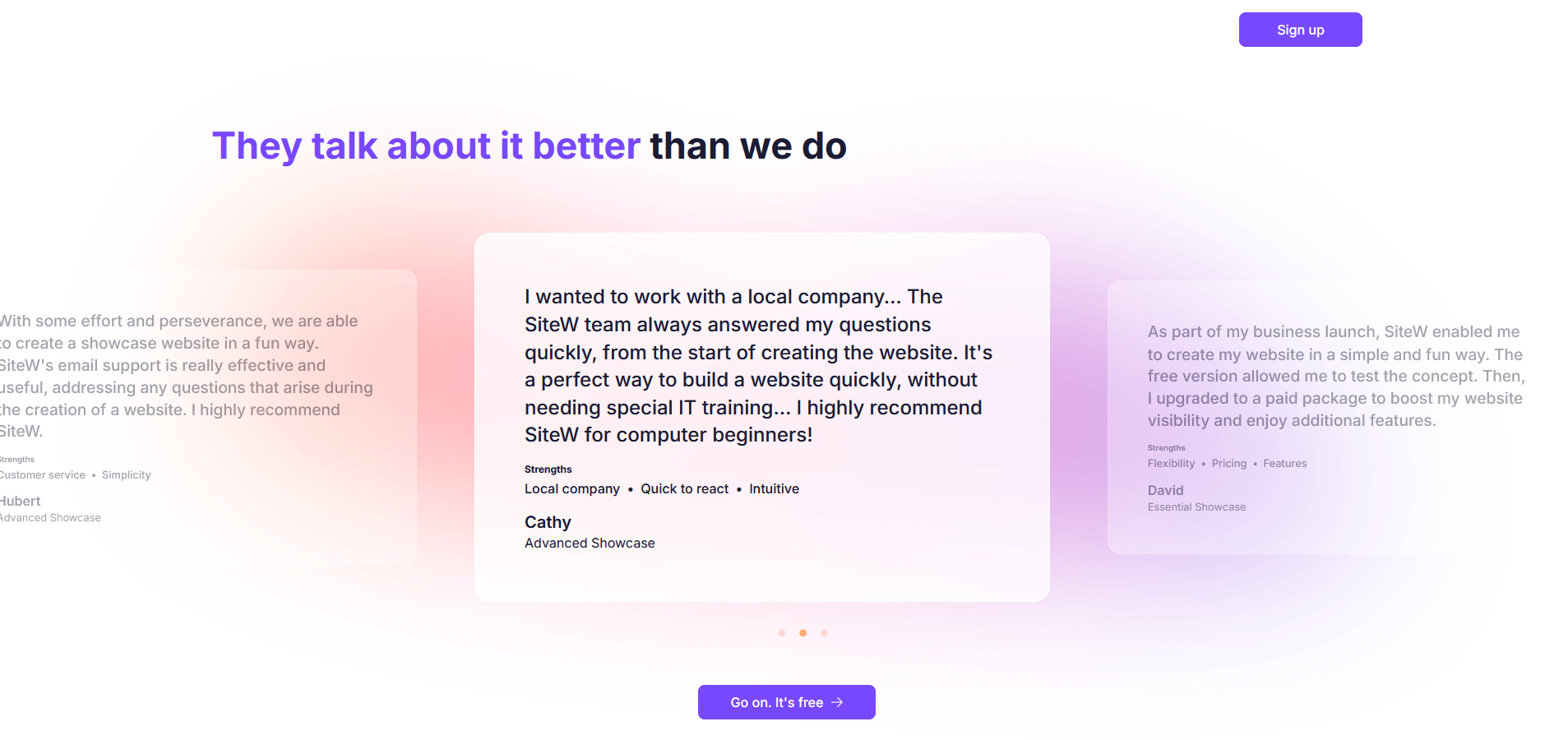 customer's reviews social proof