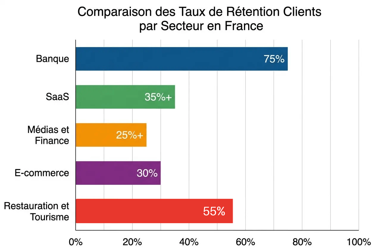 taux de rétention par secteur d'activité