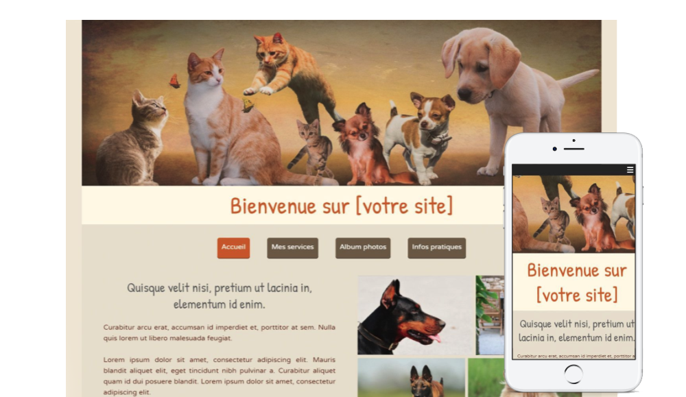 Template site animaux