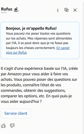 Rufus, l'IA d'Amazon