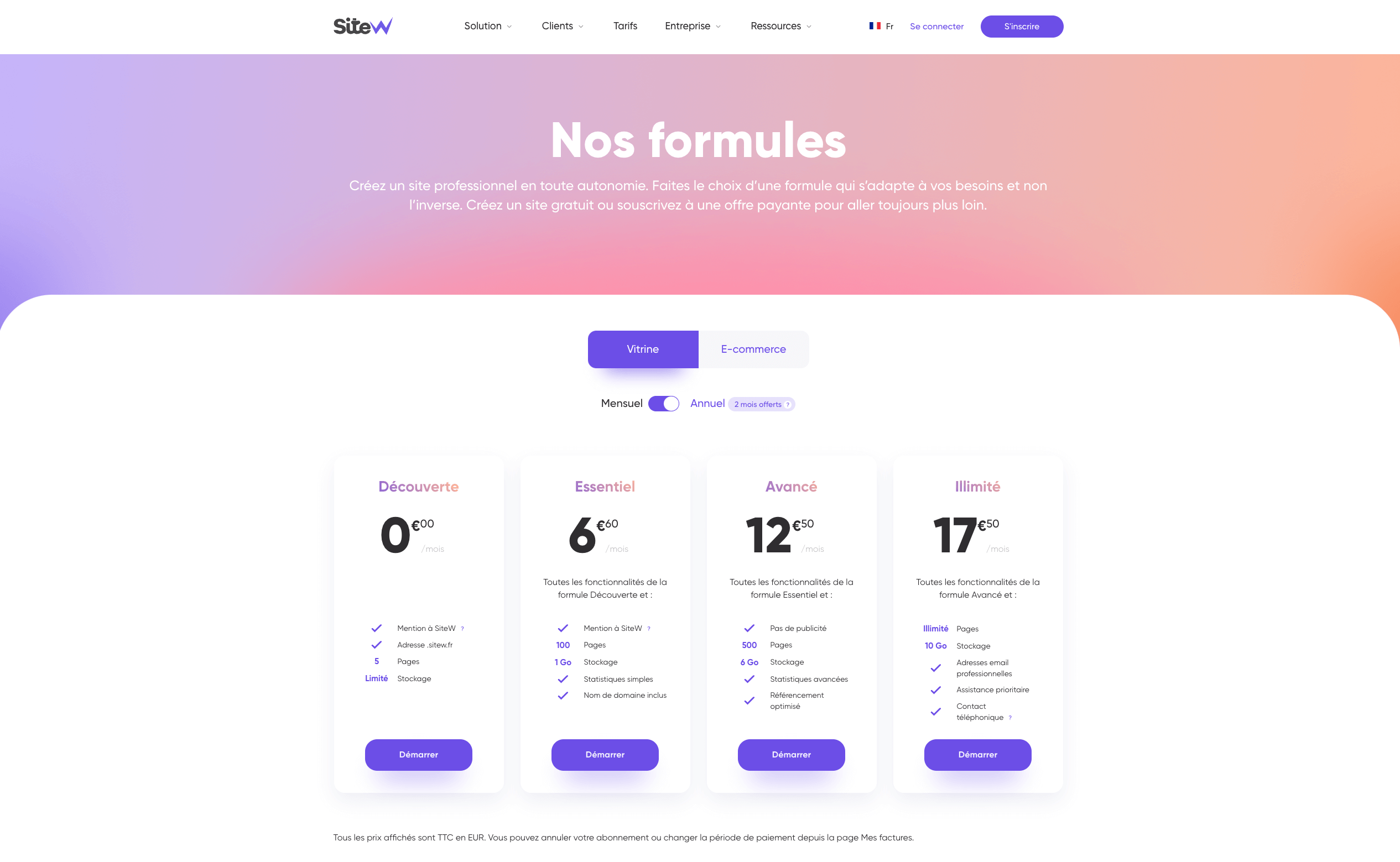 formules creation site