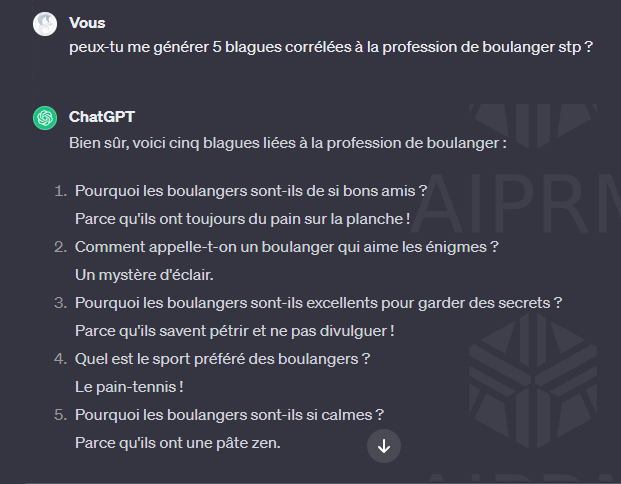 Utilisations surprenantes de ChatGPT : faire une blague