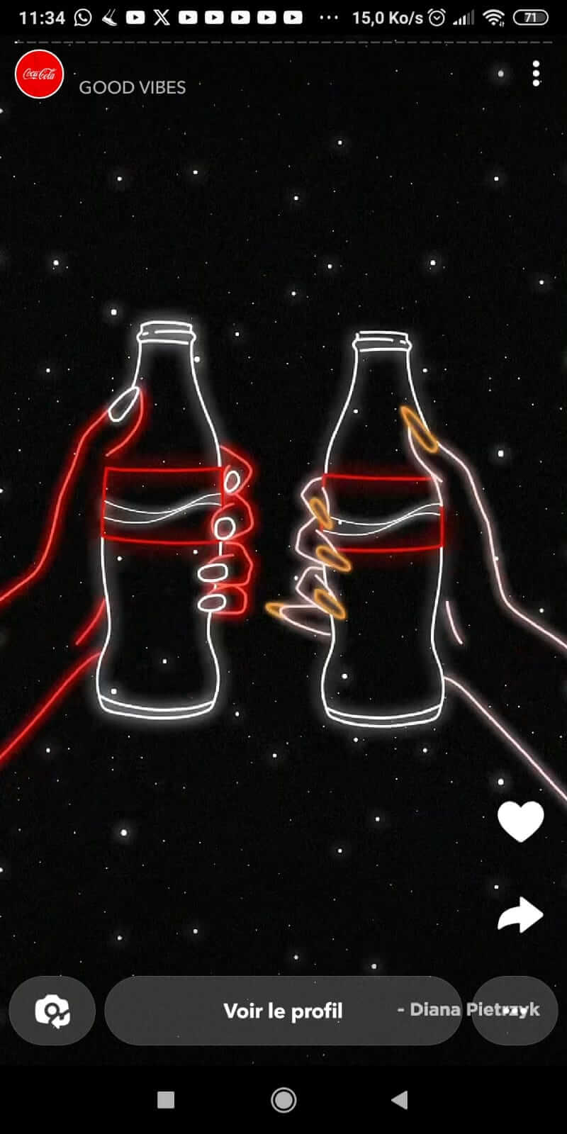 Story snap de Coca-Cola