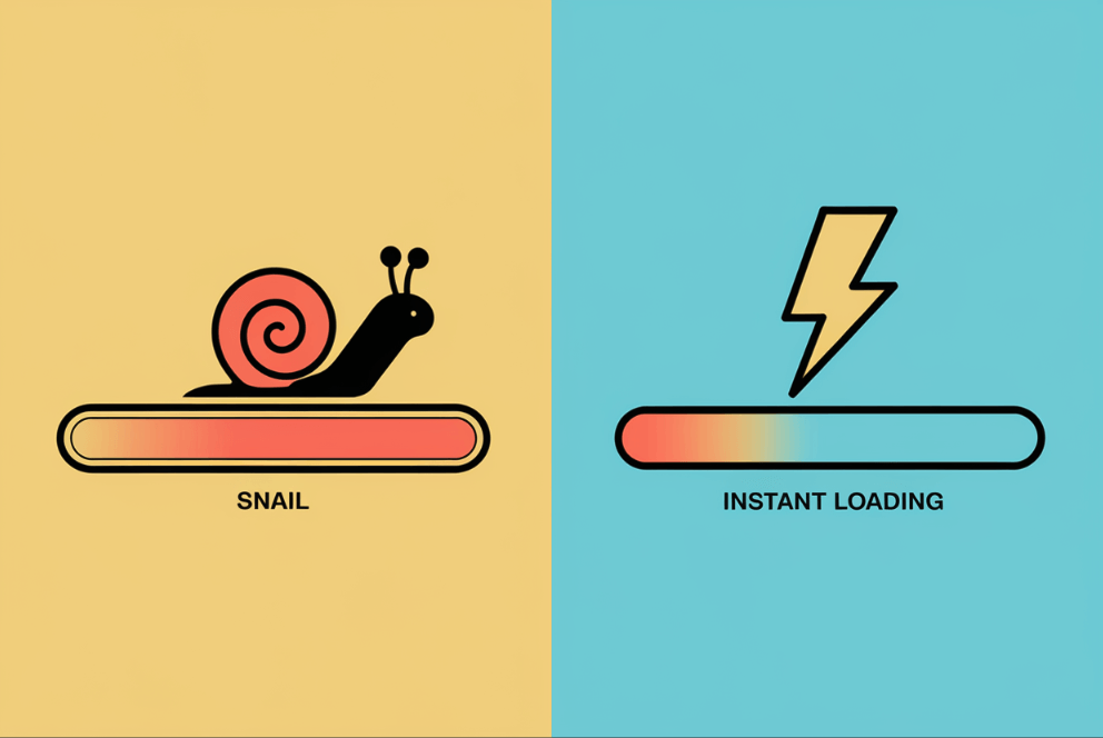 site lent versus site rapide