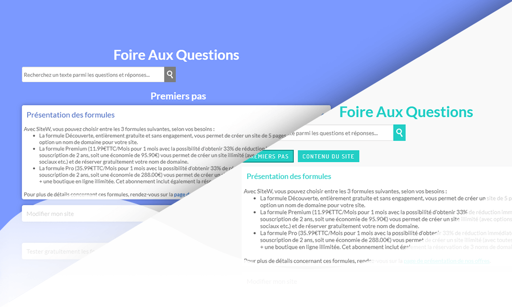 Exemple de FAQ