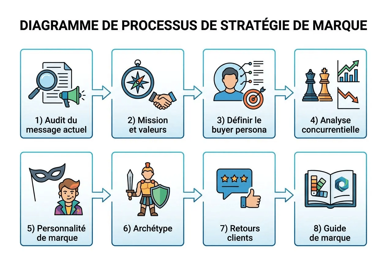 comment définir voix de marque étapes processus définition voix de marque