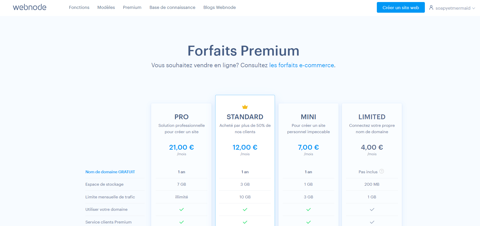 Webnode, offres pour créer un site internet