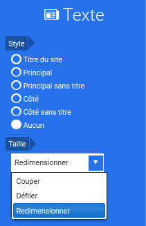 modifier texte