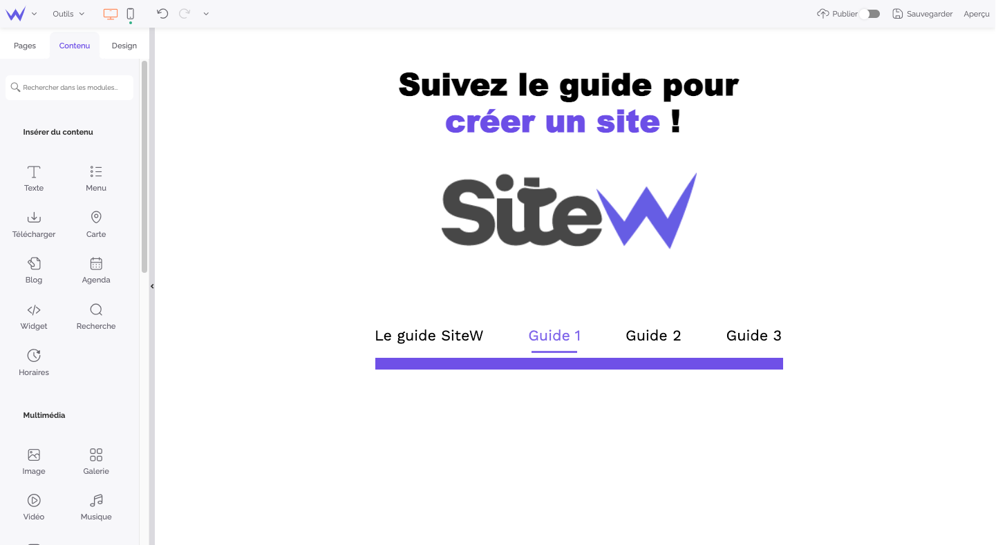 editeur sitew
