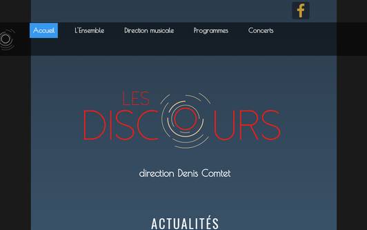 Ejemplo de sitio web Les Discours
