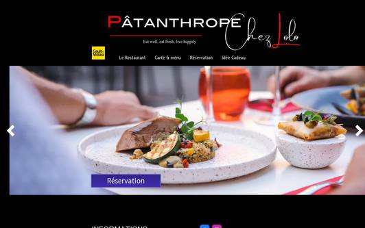 Example website Le Patanthrope