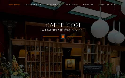 Ejemplo de sitio web Caffè Cosi - Trattoria Bruno Caironi