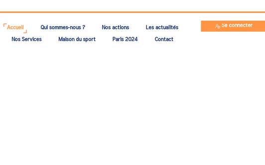 Example website Comité Départemental Olympique de Loir-et-Cher