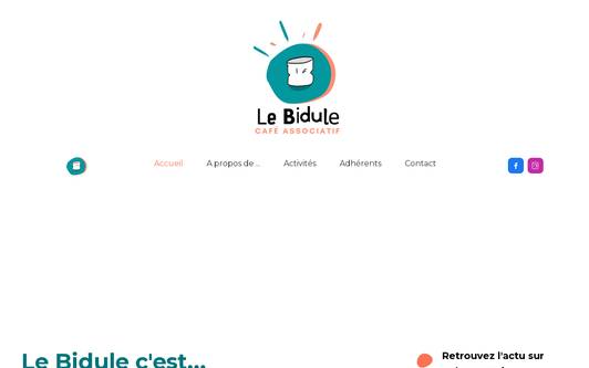 Example website lebidule-cafe