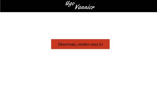 Example website Ugo Vannier