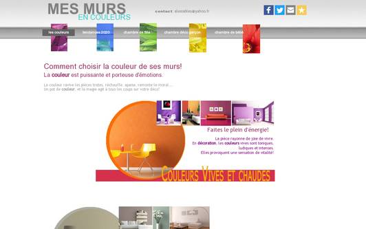 Example website mesmursencouleurs
