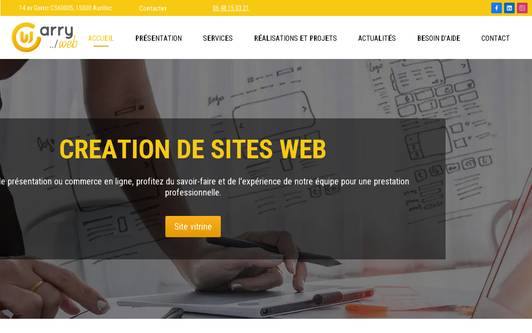 Example website Agence web Cantal – Carry Web