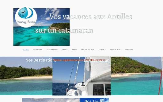 Site exemple Vacances Antilles