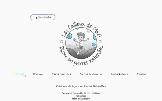 Ejemplo de sitio web Les Cailloux de Mael