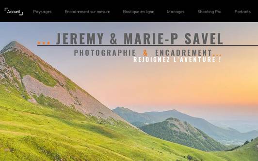 Ejemplo de sitio web Jérémy &amp; Marie photography