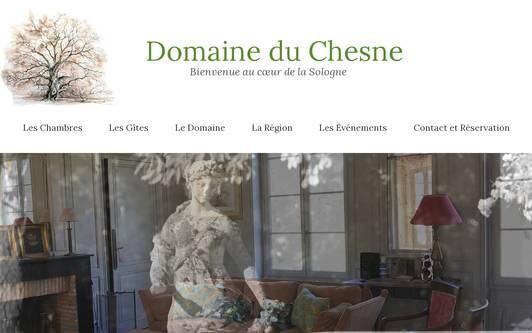 Ejemplo de sitio web Domaine du chesne