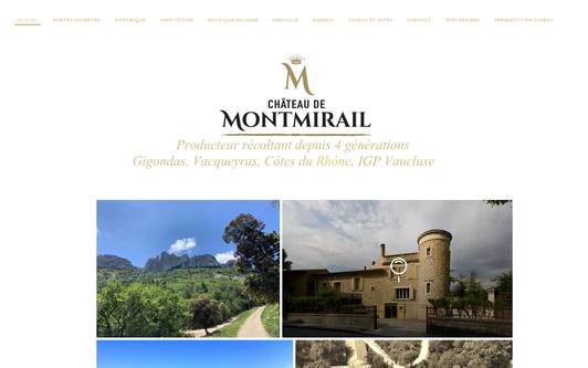 Ejemplo de sitio web Chateau de Montmirail