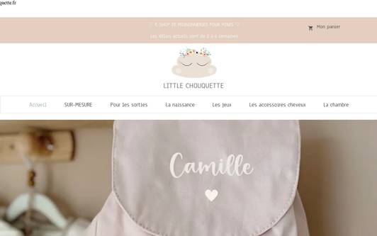 Ejemplo de sitio web Little chouquette
