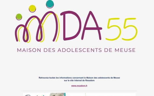 Example website Maison des adolescents de Meuse - MDA55