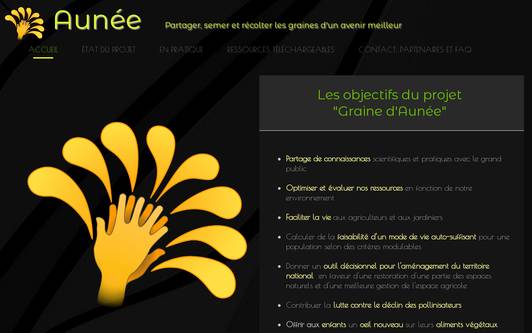 Example website Aunée Project