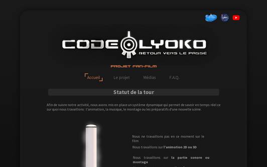 Example website Fan-Film - Code Lyokô : Retour vers le passé