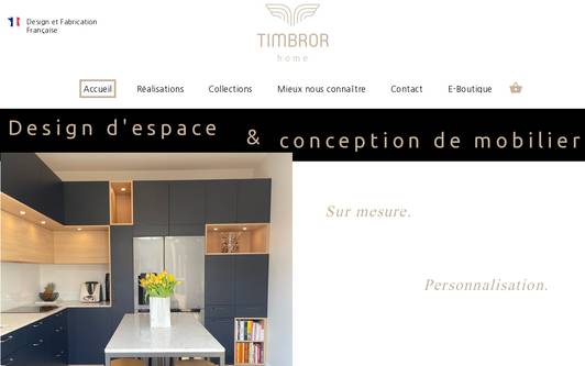 Ejemplo de sitio web Timbror Home