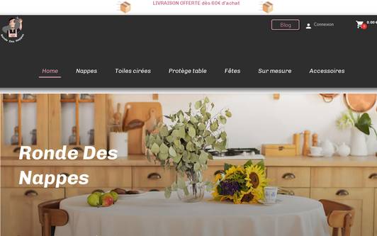 Ejemplo de sitio web La Ronde Des Nappes
